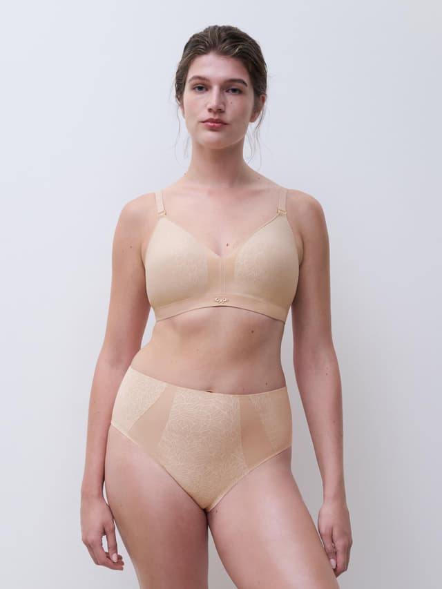 Chantelle Culotte Taille Haute Maintien - Beige Doré - Pure Lace