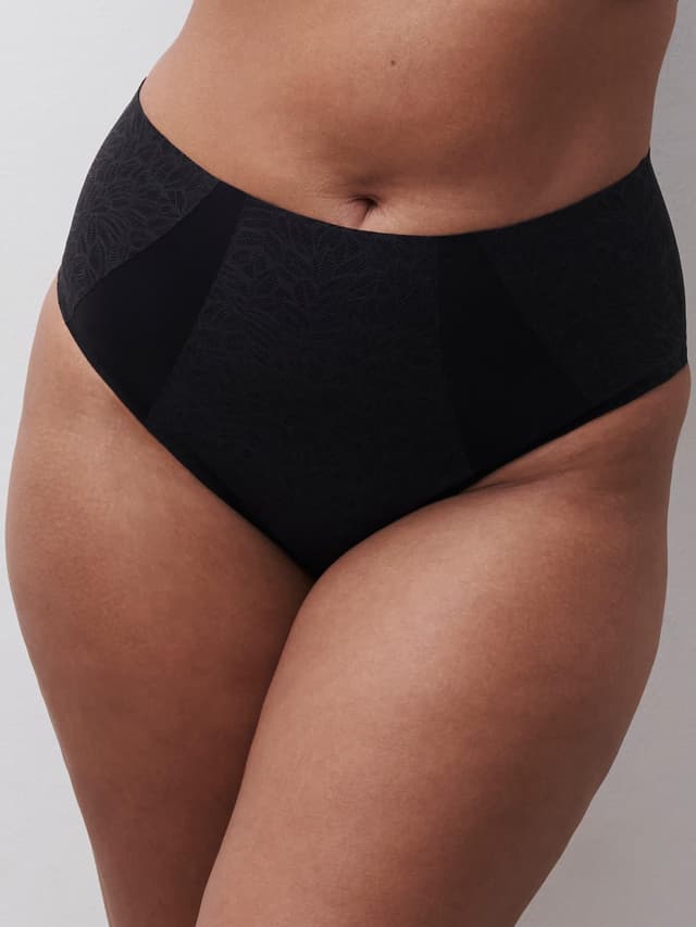 Chantelle Culotte Taille Haute Maintien - Noir - Pure Lace