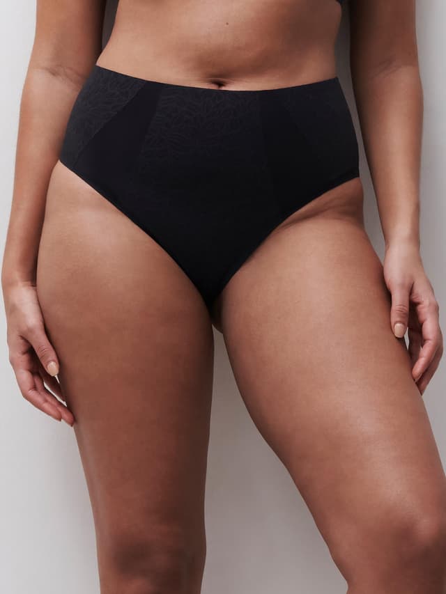 chantelle Culotte taille haute maintien - Noir - Pure Lace