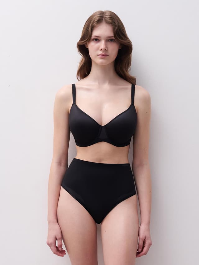 Chantelle Culotte Taille Haute Maintien - Noir - Pure Light