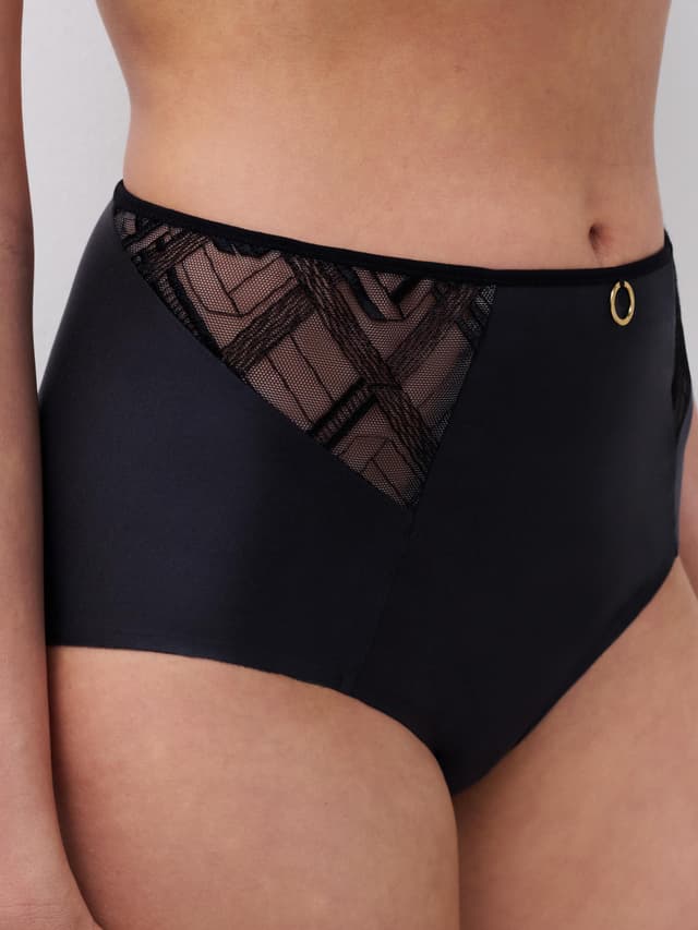 Chantelle Culotte Taille Haute - Noir - Graphic Support