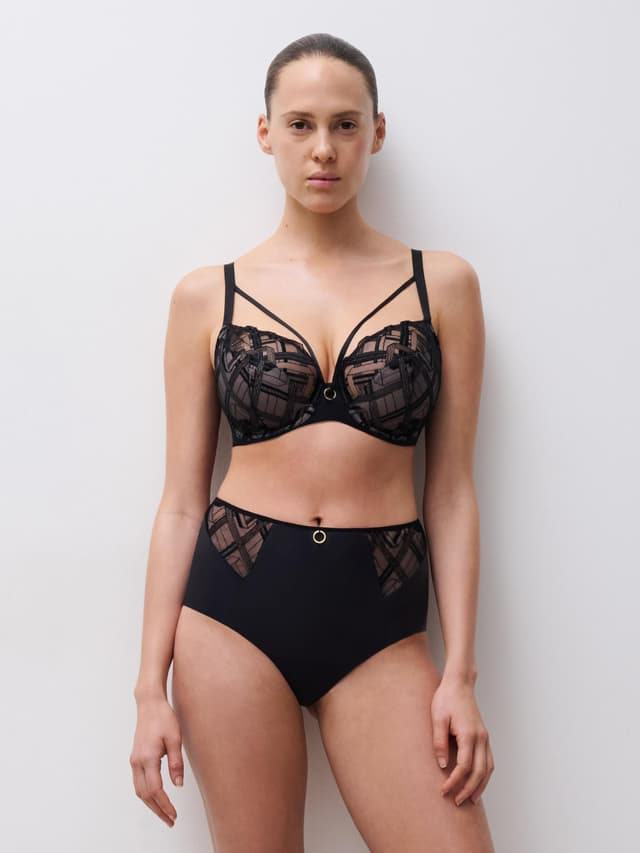 Chantelle Culotte Taille Haute - Noir - Graphic Support