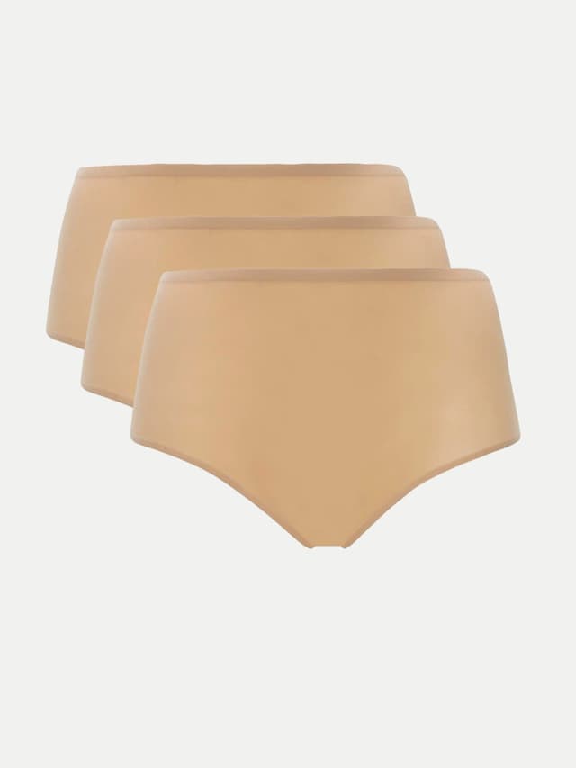 chantelle Culotte taille haute (pack de 3) - Nude - SoftStretch