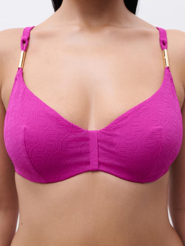 Chantelle Haut De Maillot De Bain Armatures Emboîtant - Fuchsia Tyrien - Hera