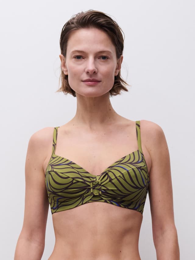 chantelle Haut de maillot de bain armatures emboîtant - Imprimé feuilles - Rivero