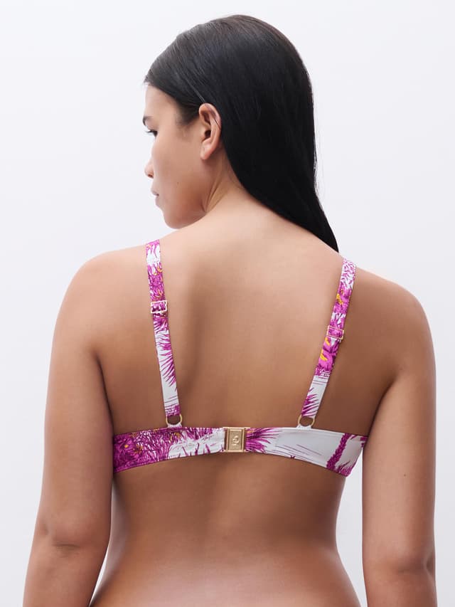 Chantelle Haut De Maillot De Bain Armatures Emboîtant - Jungle Blanche - Sauvage