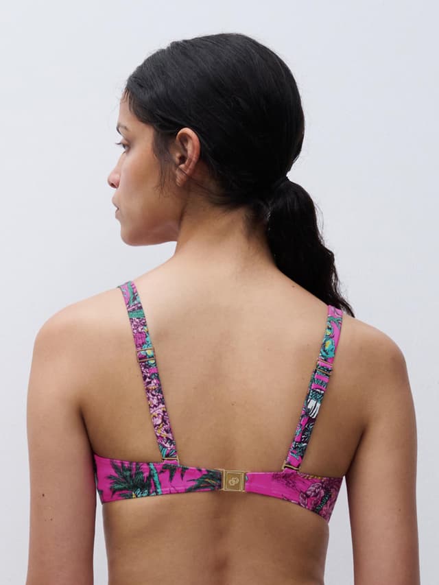 Chantelle Haut De Maillot De Bain Armatures Emboîtant - Jungle Rose - Sauvage