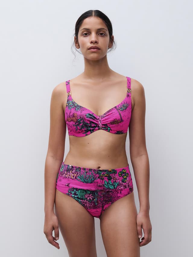 Chantelle Haut De Maillot De Bain Armatures Emboîtant - Jungle Rose - Sauvage