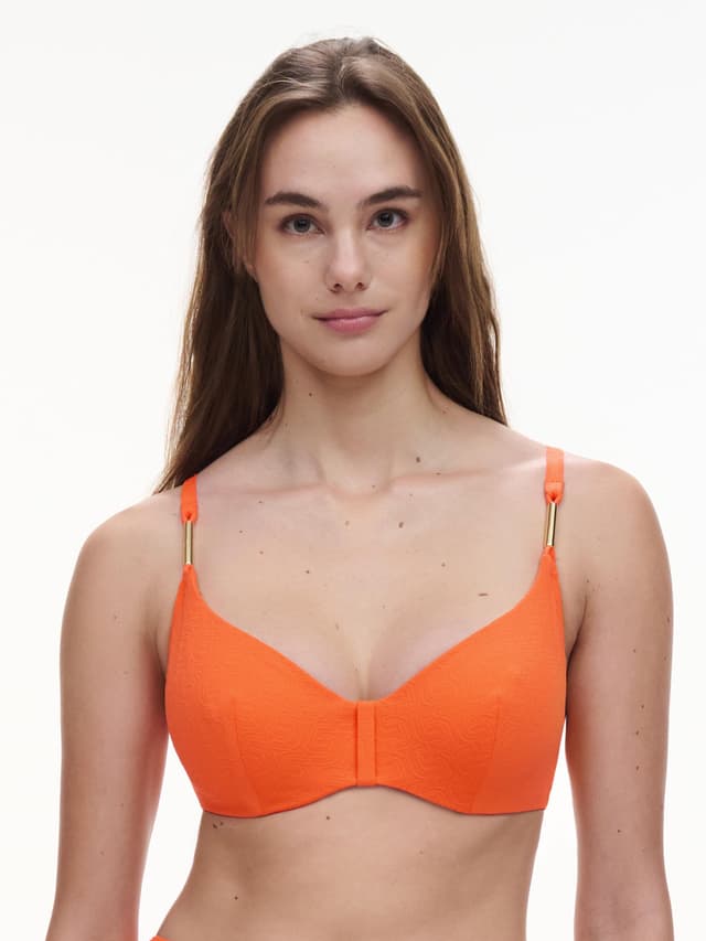 Chantelle Haut De Maillot De Bain Armatures Emboîtant - Savane Orange - Hera