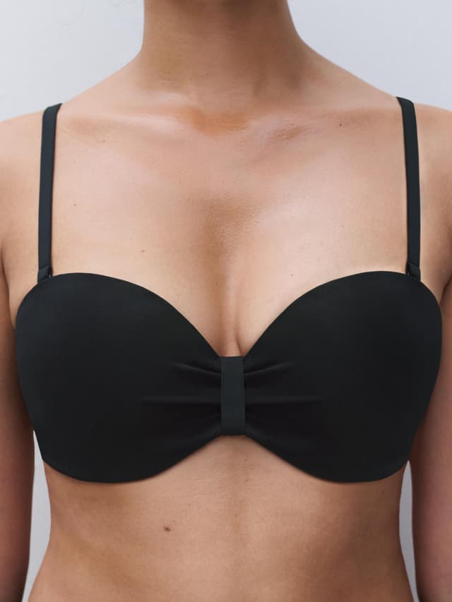 Chantelle Haut De Maillot De Bain Bandeau Coques Bretelles Amovibles - Noir - Icon
