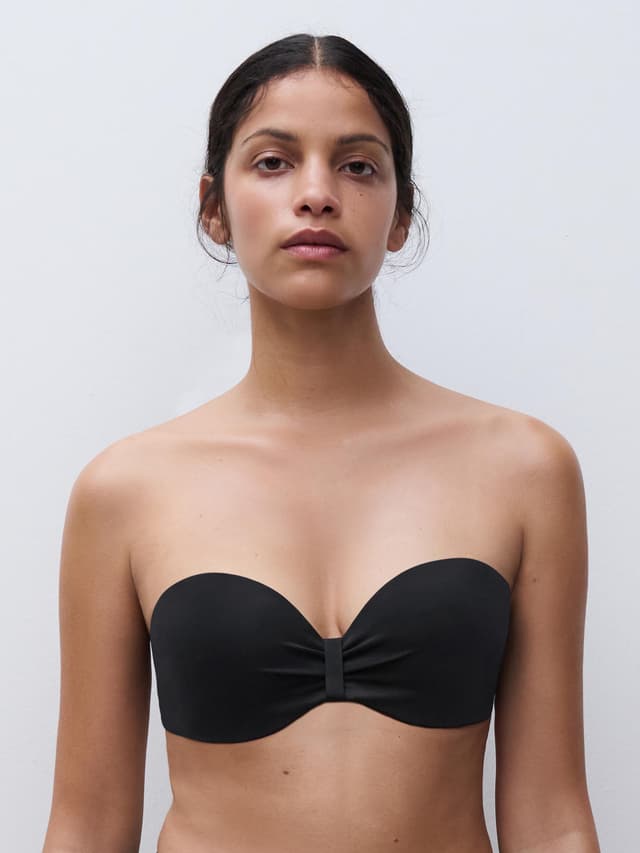 Chantelle Haut De Maillot De Bain Bandeau Coques Bretelles Amovibles - Noir - Icon