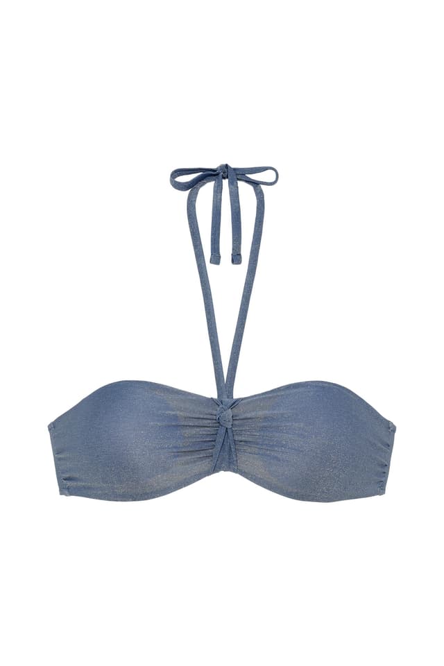 chantelle Haut de maillot de bain bandeau coques - Pétrole Scintillant - COMPORTA