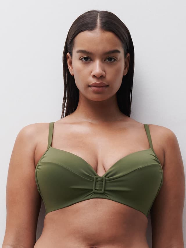 chantelle Haut de maillot de bain coques - Kaki - Rivero