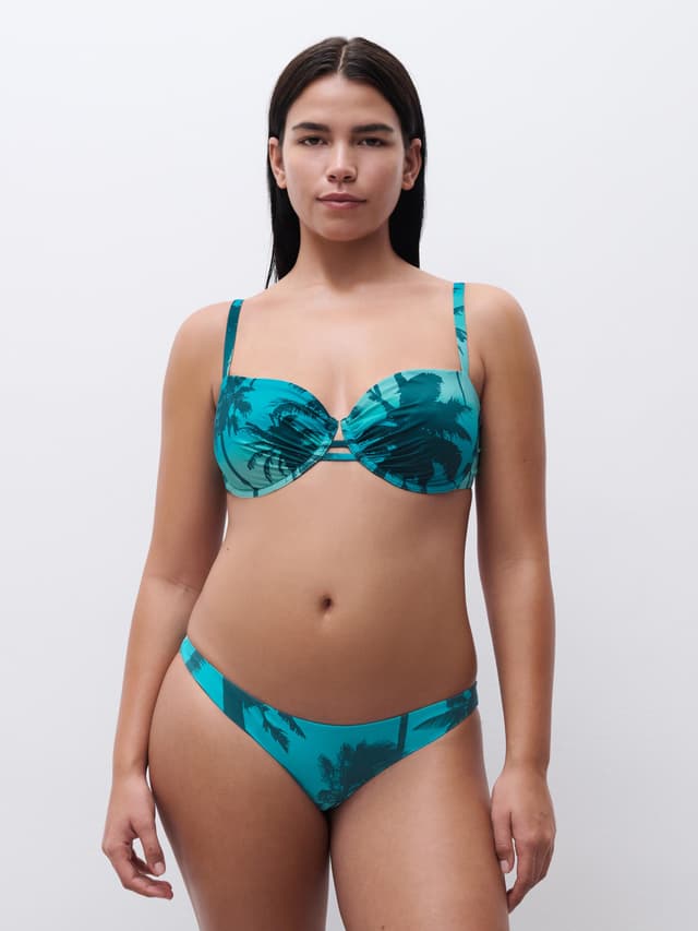 Chantelle Haut De Maillot De Bain Corbeille - Imprimé Palmier Malibu - Easy Pop