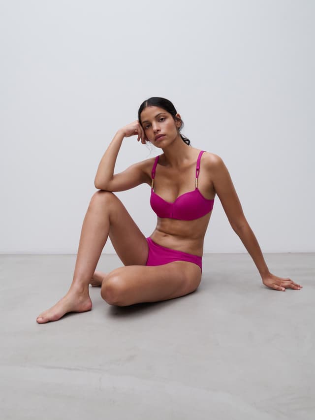 Chantelle Haut De Maillot De Bain Corbeille Mémoire De Forme - Fuchsia Tyrien - Hera