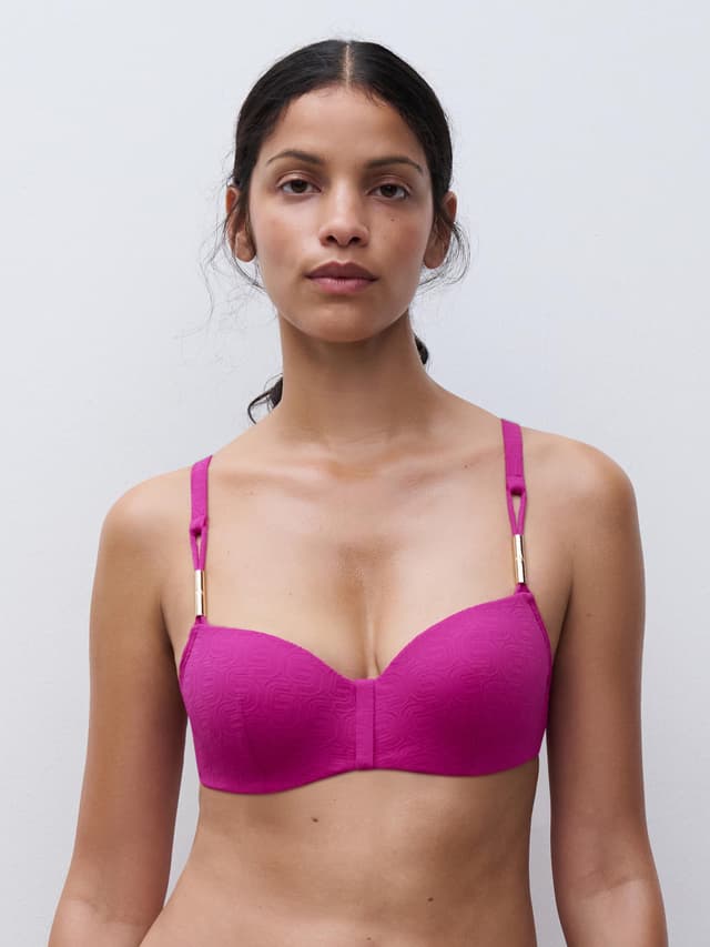 Chantelle Haut De Maillot De Bain Corbeille Mémoire De Forme - Fuchsia Tyrien - Hera