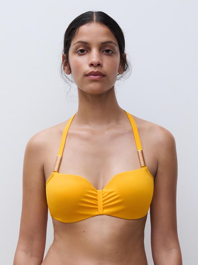 Chantelle Haut De Maillot De Bain Corbeille Mémoire De Forme Bretelles Multipositions - Mangue - Icon