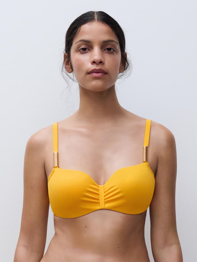 chantelle Haut de maillot de bain corbeille mémoire de forme bretelles multipositions - Mangue - Icon