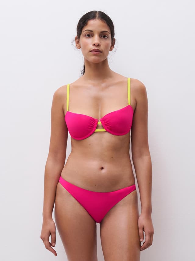 Chantelle Haut De Maillot De Bain Corbeille - Rose Framboise - Easy Pop