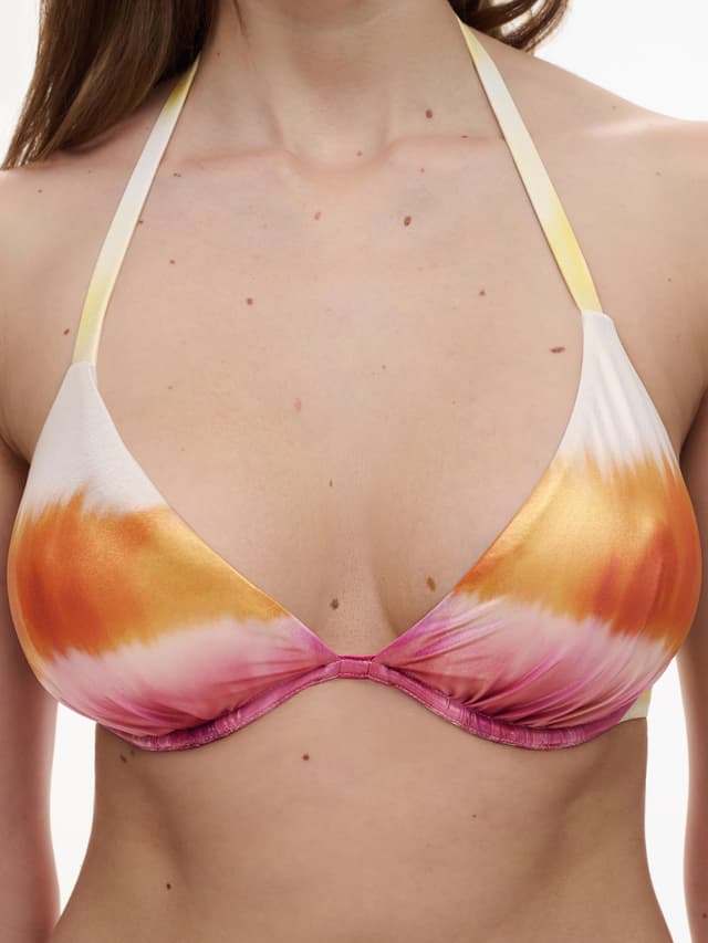 Chantelle Haut De Maillot De Bain Décolleté Plongeant - Crème Glacée - Metallic