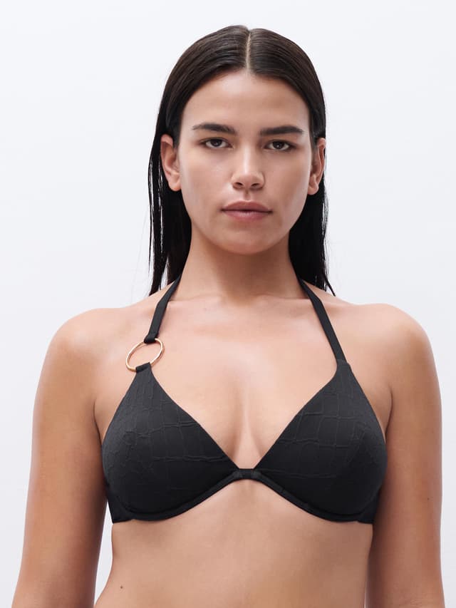 Chantelle Haut De Maillot De Bain Décolleté Plongeant - Noir - Eclipse