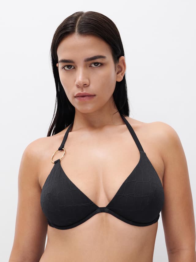 chantelle Haut de maillot de bain décolleté plongeant - Noir - Eclipse