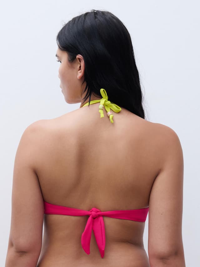 Chantelle Haut De Maillot De Bain Décolleté Plongeant - Rose Framboise - Easy Pop