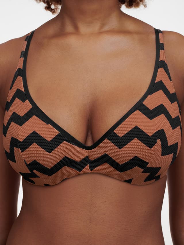 Chantelle Haut De Maillot De Bain Décolleté Plongeant - Terre Hypnotique - Totem