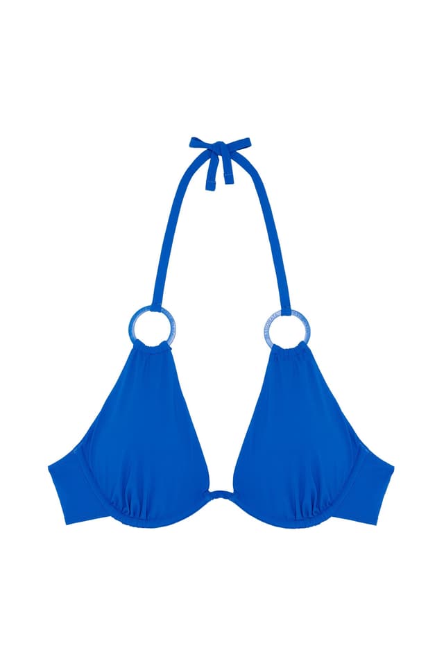 chantelle Haut de maillot de bain mono-armature plongeant - Bleu Agate - COPACABANA