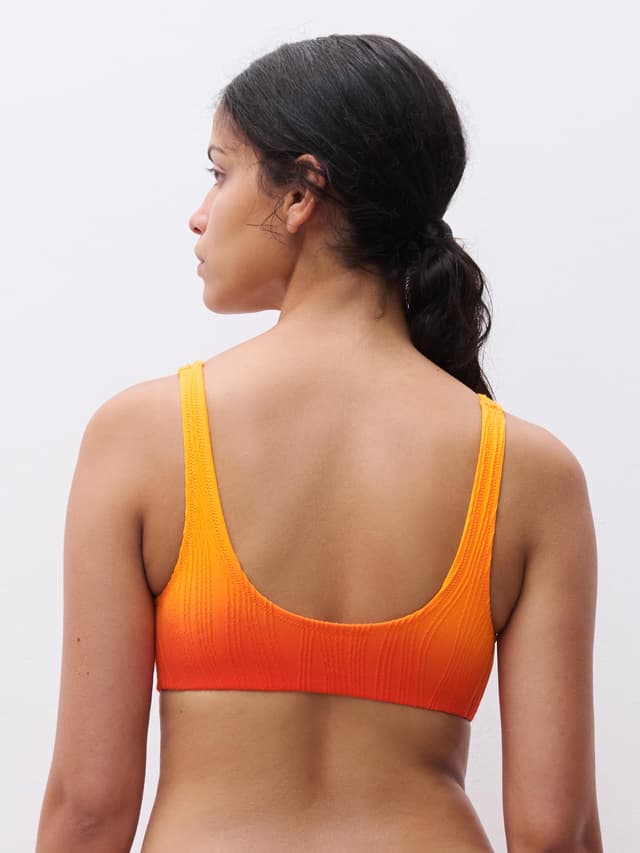 Chantelle Haut De Maillot De Bain Sans Armature Coques Amovibles - Orange Tie & Dye - One Size