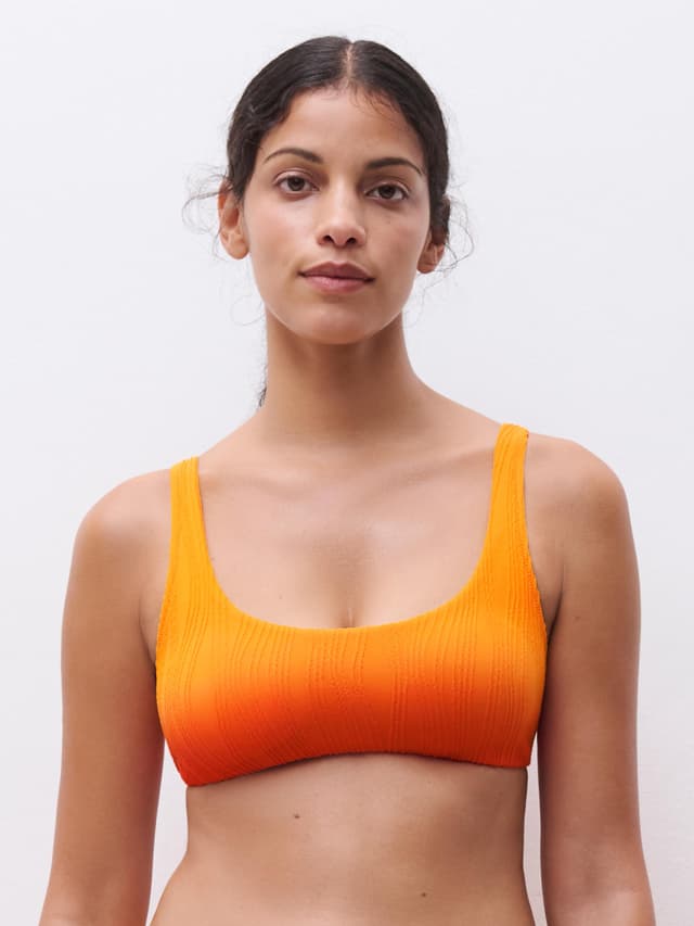 chantelle Haut de maillot de bain sans armature coques amovibles - Orange tie & dye - One Size