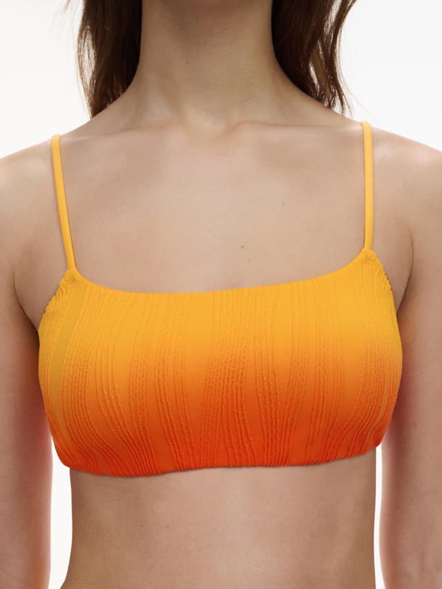 Chantelle Haut De Maillot De Bain Sans Armature Coques Amovibles - Orange Tie & Dye - One Size