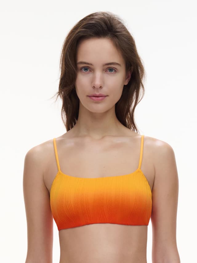 Chantelle Haut De Maillot De Bain Sans Armature Coques Amovibles - Orange Tie & Dye - One Size