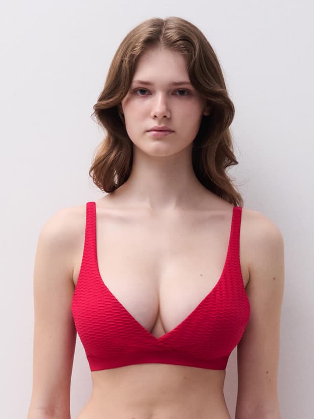 chantelle Haut de maillot de bain sans armature plongeant coques - Grenade - Bonaire