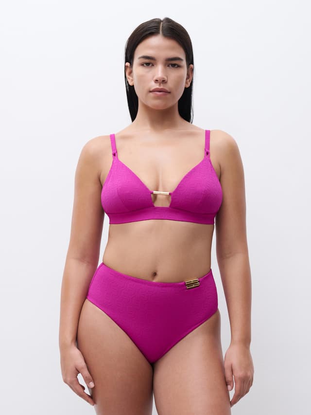 Chantelle Haut De Maillot De Bain Sans Armature Triangle Coques Spacer Amovibles - Fuchsia Tyrien - Hera