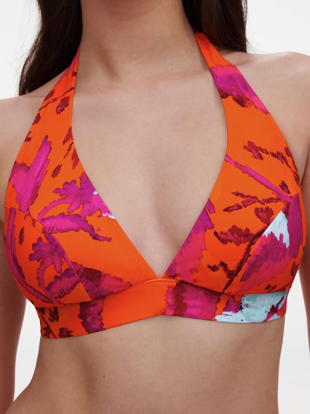 Chantelle Haut De Maillot De Bain Sans Armature Triangle Coques Spacer Amovibles - Painted Flowers - Icon