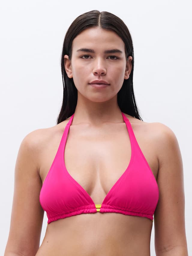 chantelle Haut de maillot de bain sans armature triangle coques spacer amovibles - Rose Framboise - Easy Pop