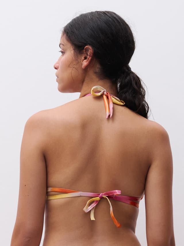 Chantelle Haut De Maillot De Bain Sans Armature Triangle Coques Spacer Amovibles - Crème Glacée - Metallic