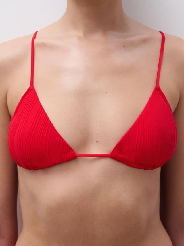 Chantelle Haut De Maillot De Bain Sans Armature Triangle Coques Amovibles - Cerise - One Size