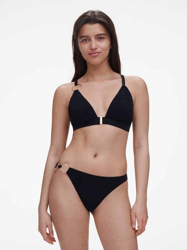 Chantelle Haut De Maillot De Bain Sans Armature Triangle Coques Spacer Amovibles - Noir - Eclipse