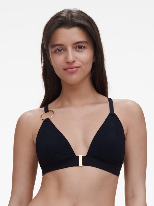 chantelle Haut de maillot de bain sans armature triangle coques spacer amovibles - Noir - Eclipse