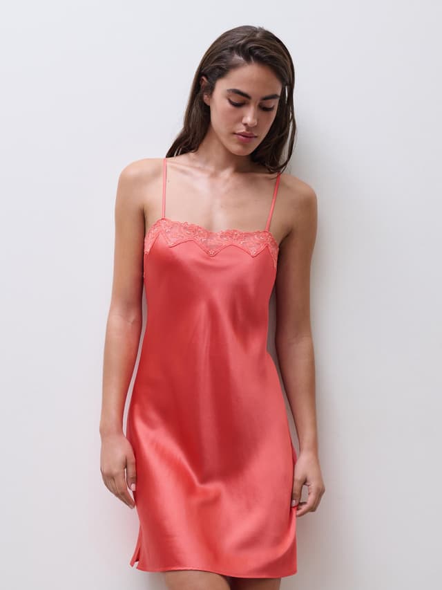 chantelle Nuisette - Corail / Jaune tournesol - Cabaret Sauvage