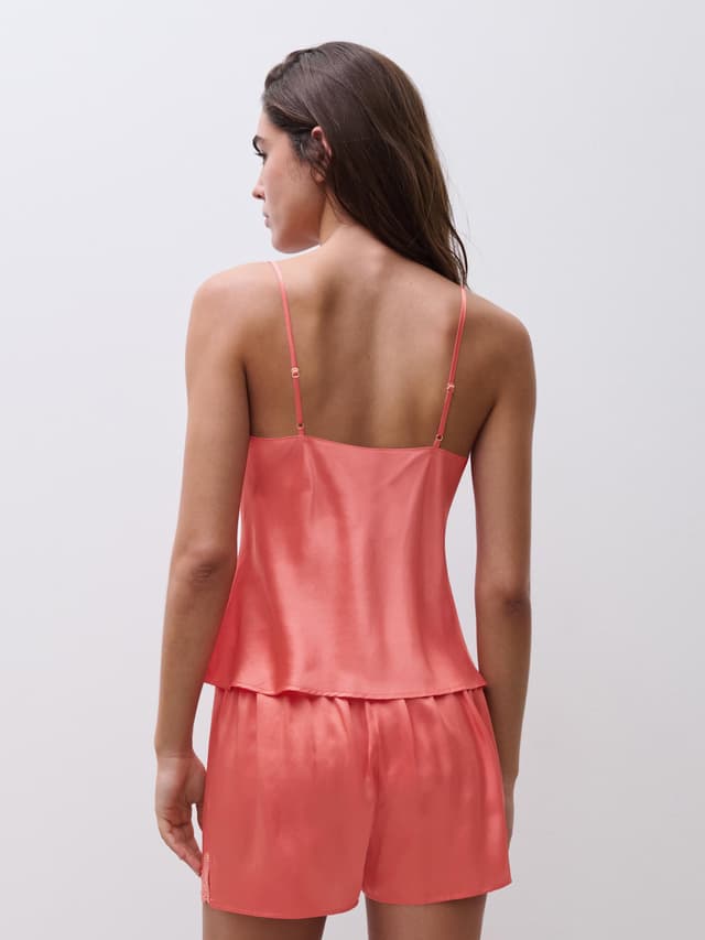 Chantelle Short - Corail / Jaune Tournesol - Cabaret Sauvage