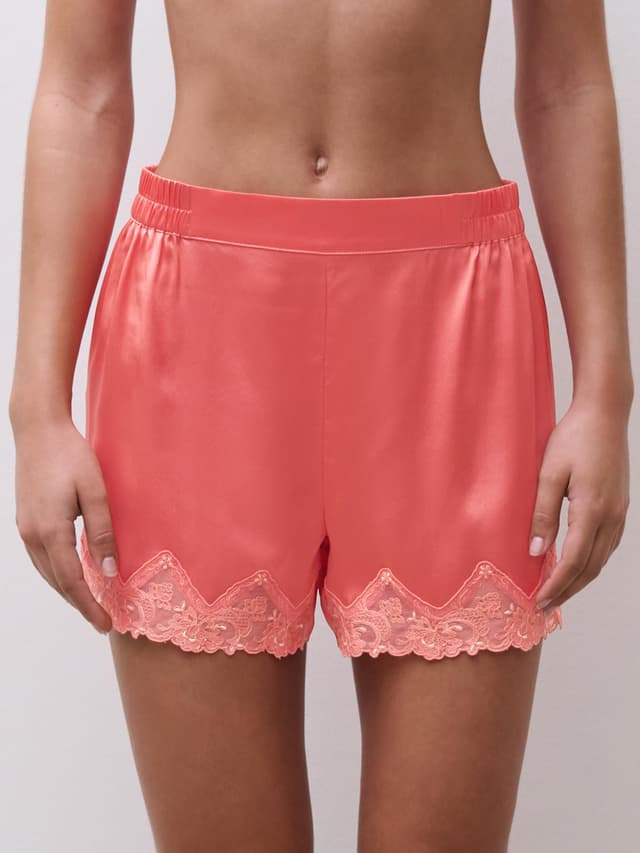 Chantelle Short - Corail / Jaune Tournesol - Cabaret Sauvage