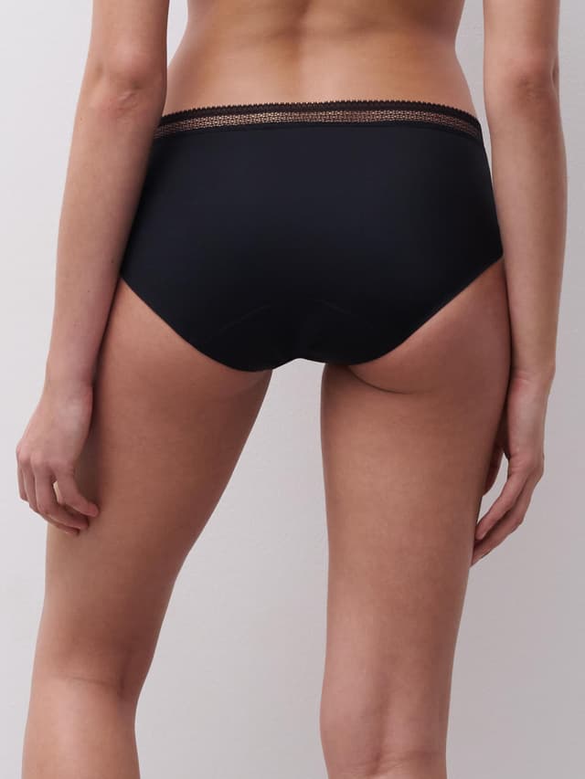 Chantelle Shorty Menstruel - Noir - Period Panty Graphic