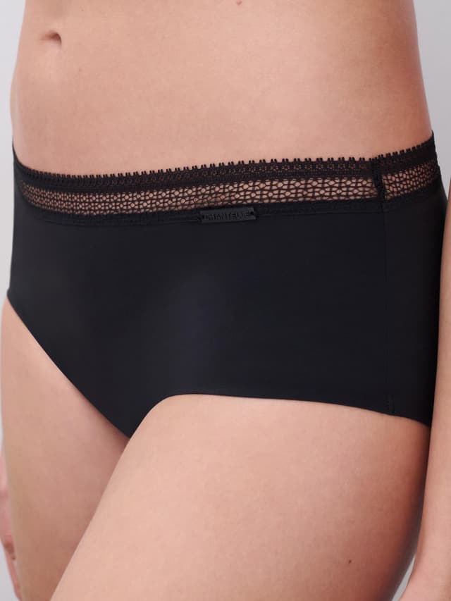 Chantelle Shorty Menstruel - Noir - Period Panty Graphic