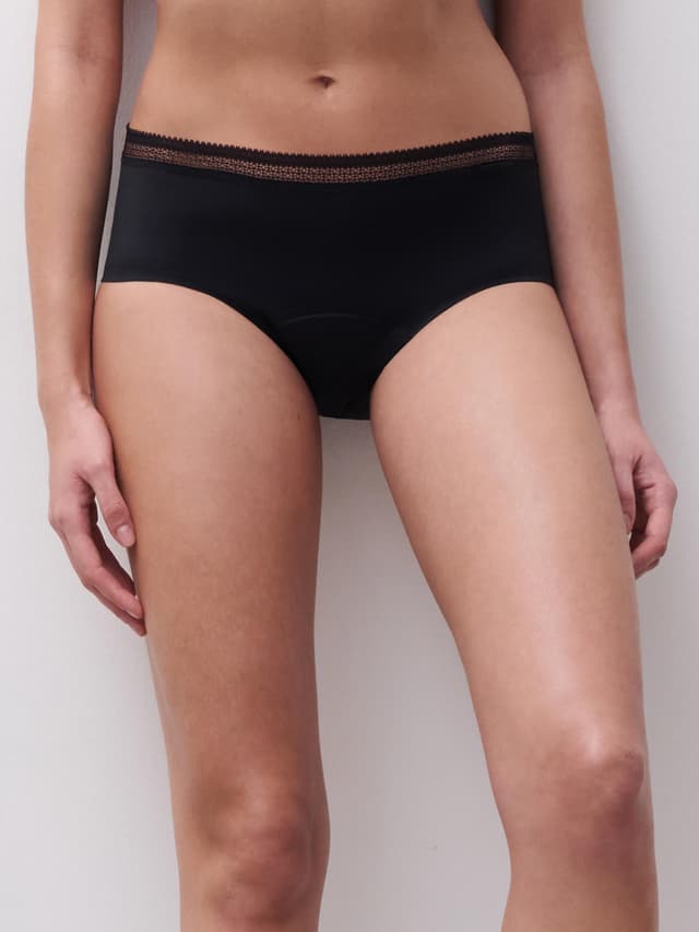 chantelle Shorty menstruel - Noir - Period Panty Graphic