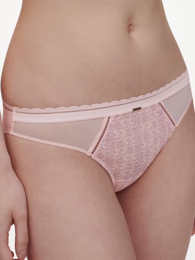 Chantelle Slip Dégagé - Rose Nymphea / Lavandin - Monogram