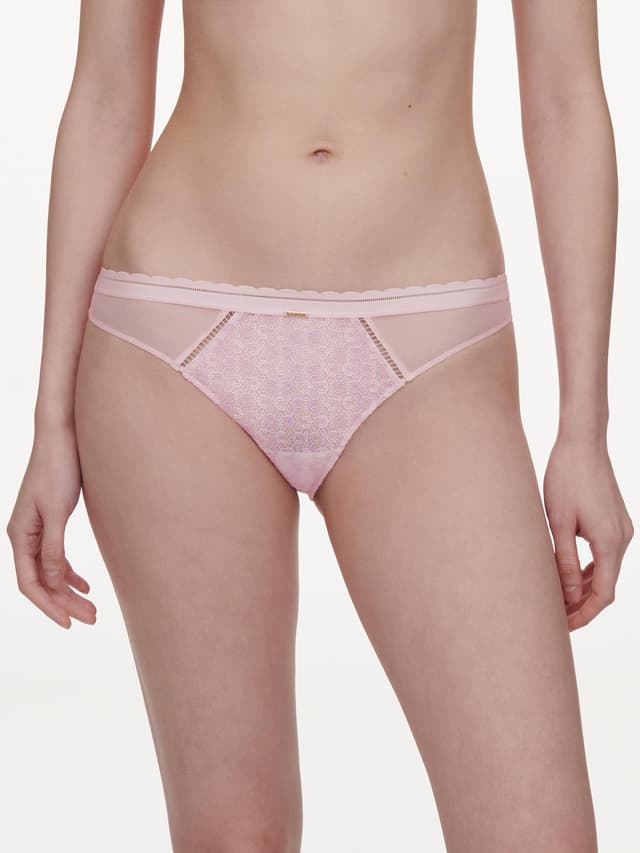 chantelle Slip dégagé - Rose nymphea / Lavandin - Monogram