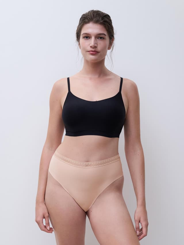 Chantelle Slip Taille Haute échancrée - Sirocco - Cozy Chic